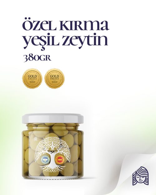 Özel Kırma Yeşil Zeytin - 350gr