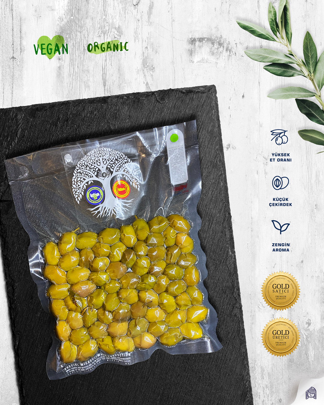 Yeşil Zeytin Kırma Domat 250gr