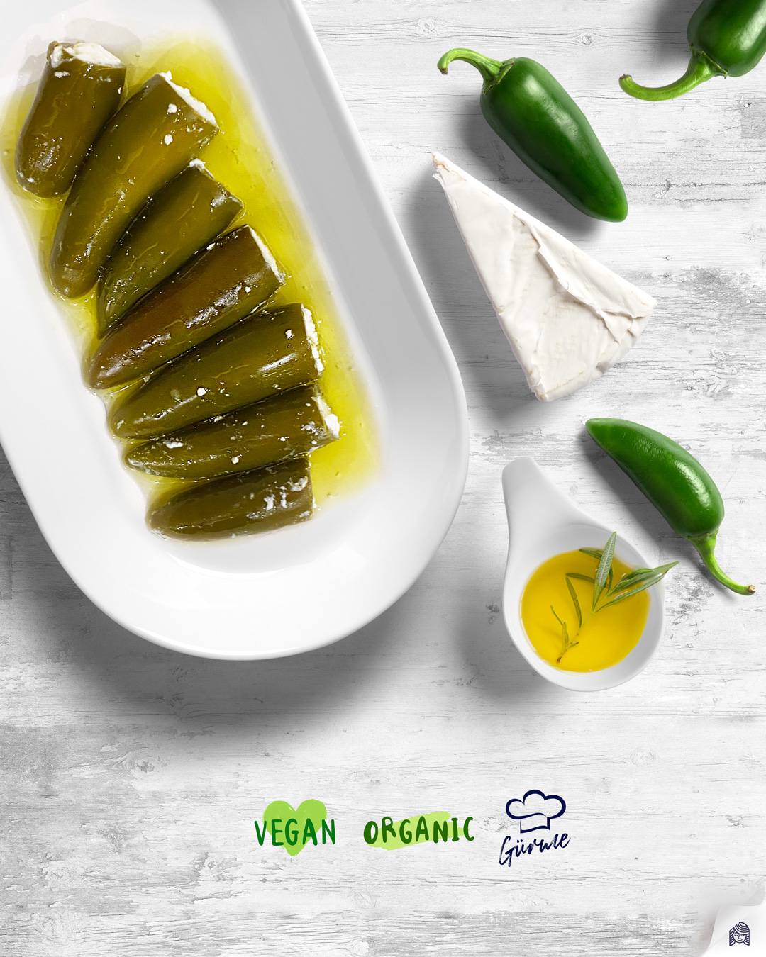 Jalapeño Biber Peynir Dolgulu